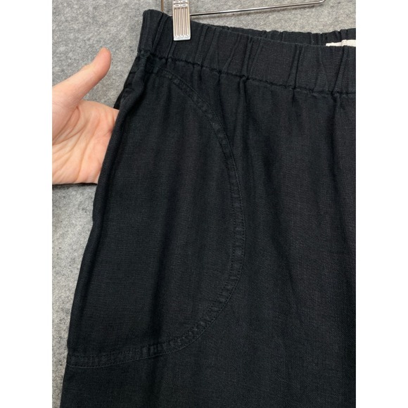 Not Perfect Linen Genova Pants Black Large - Picture 2 of 16